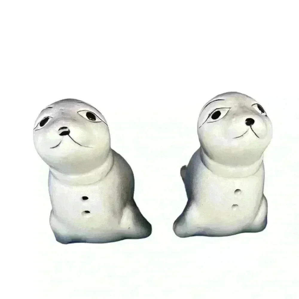 Vintage Ceramic Seals Salt & Pepper Shakers Set - Picture 6 of 11